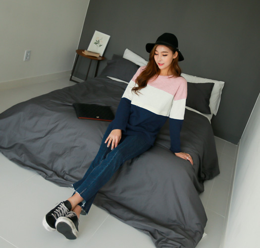 77067 - 수유*보드란배색 수유t