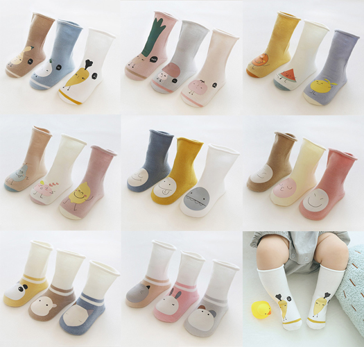 [Joy Multi] Natural printing Infant knee socks 3 piece set random 2 pieces 700166.