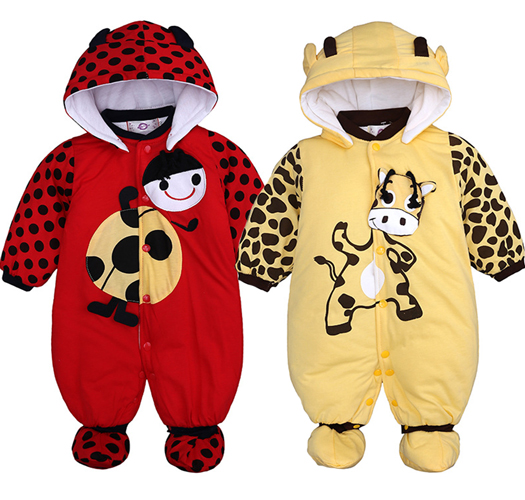 [Joy Multi] Dot Animal Infant Winter Hooded Space Suit (80-100) 303977.