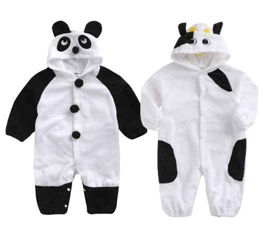 [Joy Multi] Panda and Cowrang Cozy Infant Space Suit 313706.