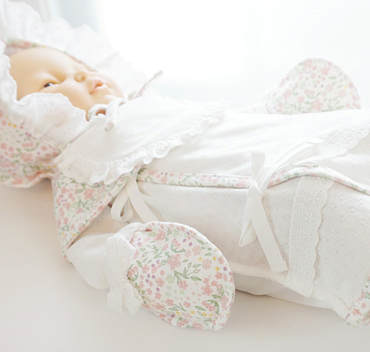 [Ongari] Organic "pastel Flower" Childbirth SET Prenatal Sewing DIY