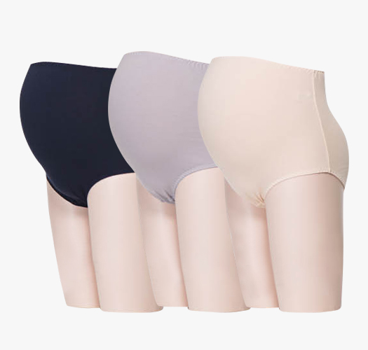 <font color="bb4b57"><b>[Limited time discount]</b></font><br> [Frahaus] Pregnant cotton panties 3-piece set