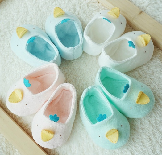 [Ongari] Making organic squishy baby shoes (Ivory/Pink/Blue/Mint)