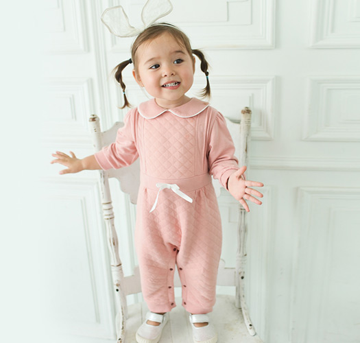 [Joy Multi] Lotus-shaped diamond quilting bowknot space suit (6 months - 4 years old) 203402
