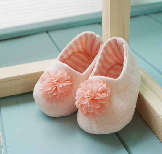 [Ongari] Organic Chiffon Flower Baby Shoes Making Prenatal Sewing DIY