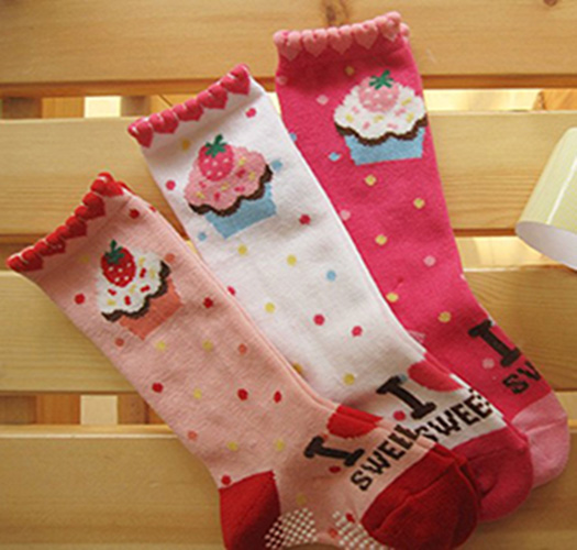 [Joy Multi] Strawberry Muffin Dot Baby Socks 3-piece Set (6-36 months) 400048