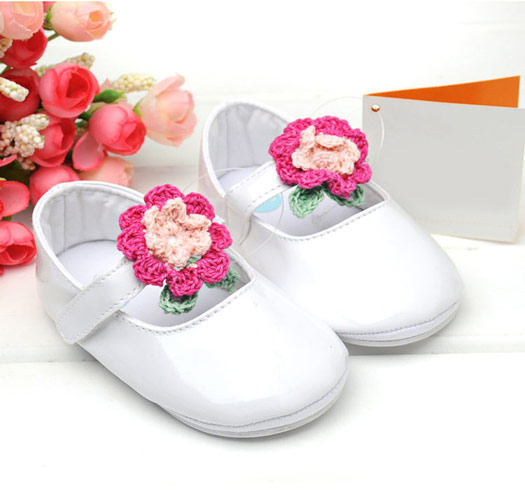 [Joy Multi] Knit Flower key point Baby shoes (6-18 months) 100049