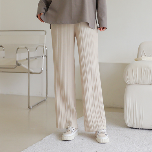 Maternity*Pleated wide maternity pants