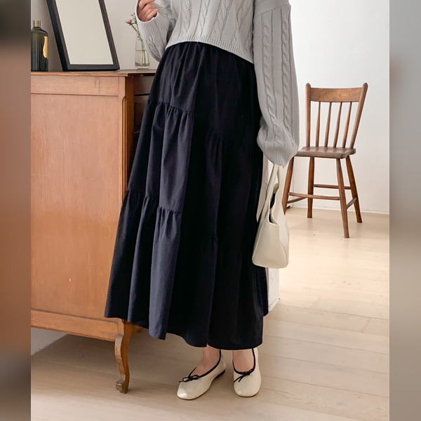 Elementary and middle school mom*Cotton Cancan Rong skirt