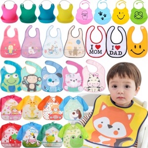 [Joy Multi] [Collection] Infant waterproof, cotton, silicone, bib (0-4 years old)