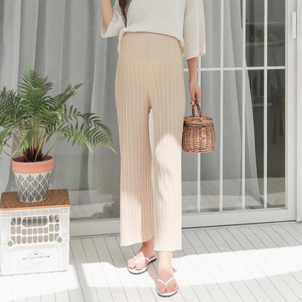 Maternity*Pleated wide maternity pants (ver.Summer)