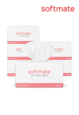 [Soondungi] Soft Mate Beauty Tissues 100 Sheets 6 Pieces (Fiber Tissues)