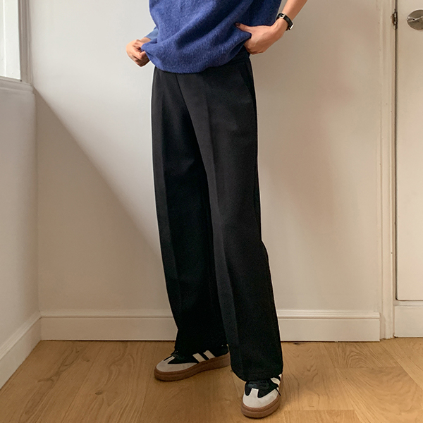 Maternity*Double Cheese Wide Maternity Pants (ver. brushed combination)