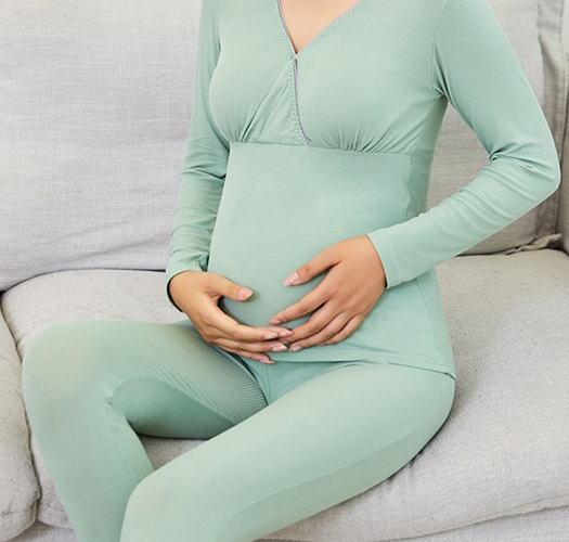 <font color="bb4b57"><b>[Popular product discount]</b></font><br> [Jj] Slim ribbed wrap cap built-in pregnant women’s nursing underwear set (Big size OK)