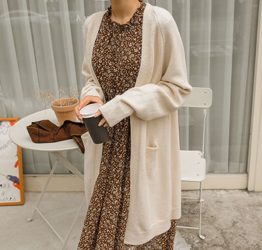 Maternity*Warm winter long cardigan that wraps you around