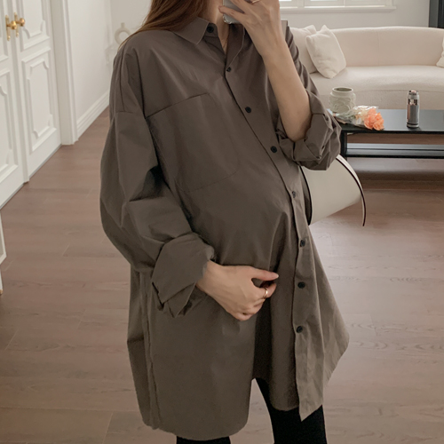 Maternity*Cape Loose Fit Shirt (possible for breastfeeding)