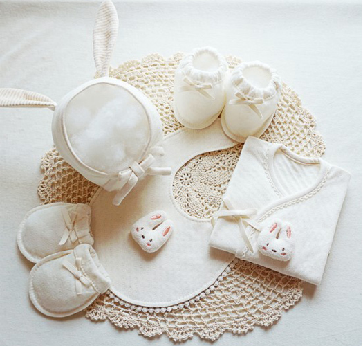 [Ongari] 2023 Rabbit Year Organic Rabbit Applique Baenat Jeogori Making 5-Piece Set Prenatal Sewing DIY