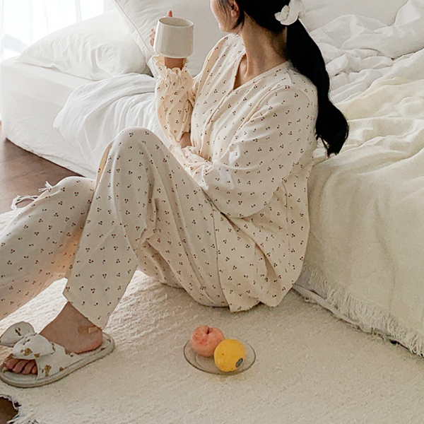 Nursing clothes*Petite Cherry homewear pajamas set