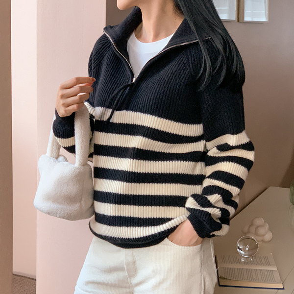 Maternity*Dangaraterdeul half-zip up knit