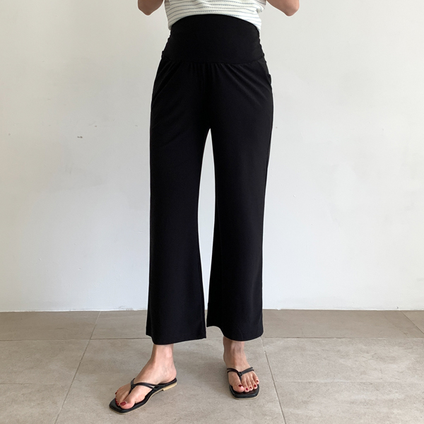 Maternity*Cool Tension Wide Maternity Pants