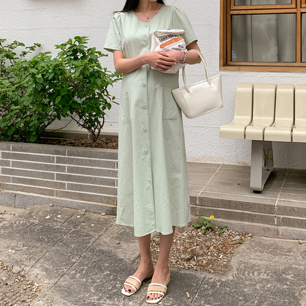 Maternity*Little Pocket Stitch Maternity Dress (String set)