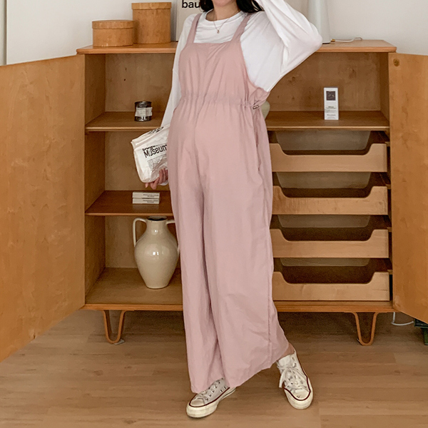 Maternity* Adjustable suspenders jumpsuit