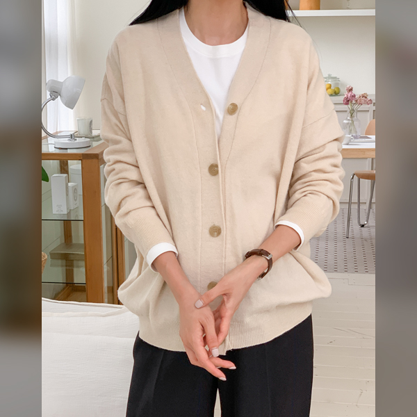 Maternity*Cashmere box fit Cardigan (contains 35% pine wool)