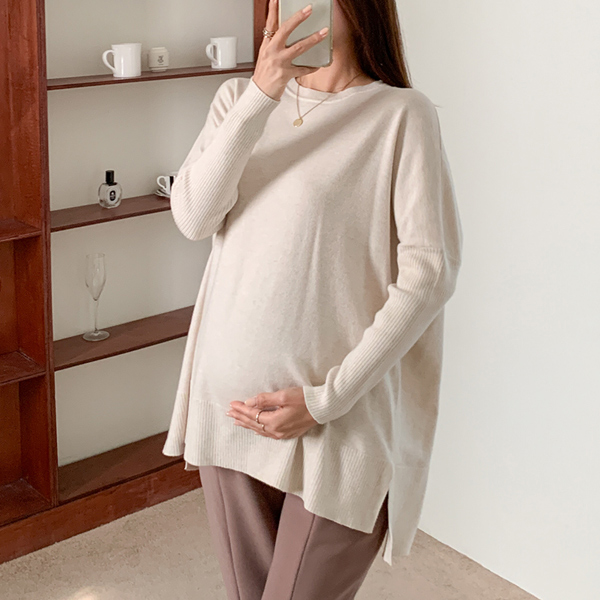 Maternity*Cami Moist Loose fit-knit
