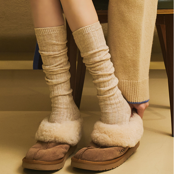 <font color="bb4b57"><b>[Limited time discount]</b></font><br> Winter Wool Cashmere Knee High