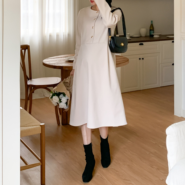 <b>Limited quantity SALE</b><br> Maternity*Winter chic flare maternity dress (breastfeeding possible)