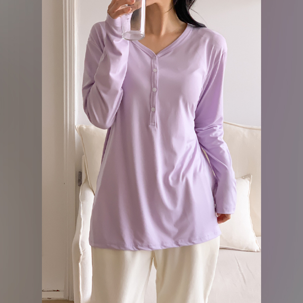 Nursing clothes*Char Soft T-shirt (ver. Warm Peach)