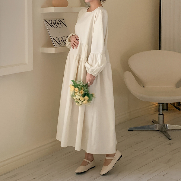 <b>Limited quantity SALE</b><br> Maternity*Dear Luz Cancan Long Maternity Dress