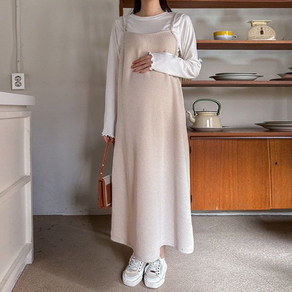 Maternity*Lulu Corrugated Bustier Maternity Dress