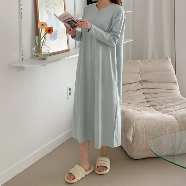 Nursing clothes*Comfortable organic 1-second cut nursing dress