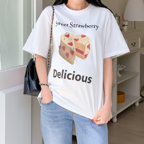 Maternity*Sweet Cake Short Sleeves T-shirt