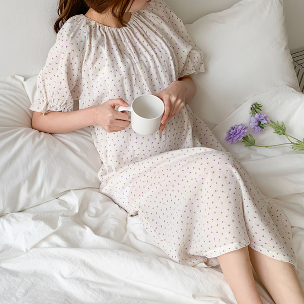 Maternity*My way pajamas short sleeve maternity dress