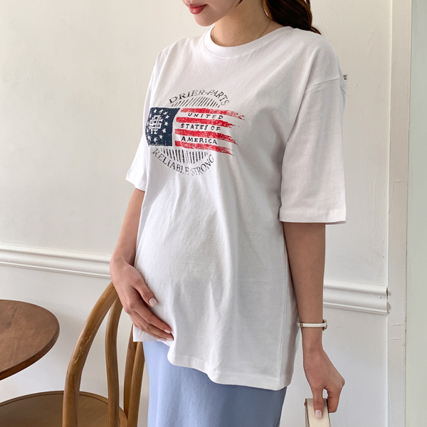 Maternity*America Short Sleeves T-shirt