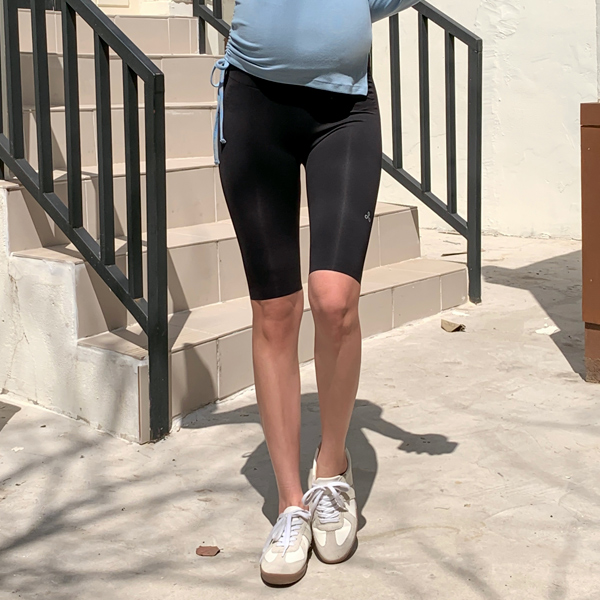 Maternity*Flexible 5-quarter sports maternity leggings
