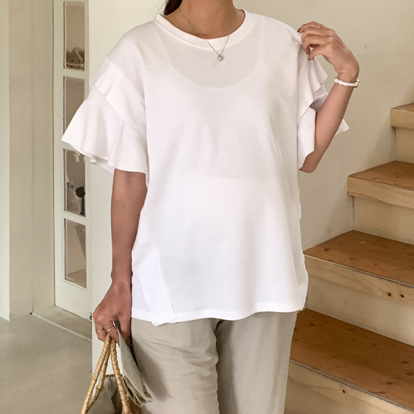 Maternity*Double wing sleeve t-shirt