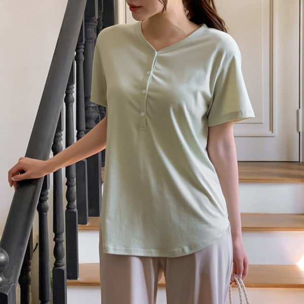 <b>[Limited-time discount]</b> Nursing clothes*Honeysoft short-sleeved nursing t-shirt (available for pregnant women)