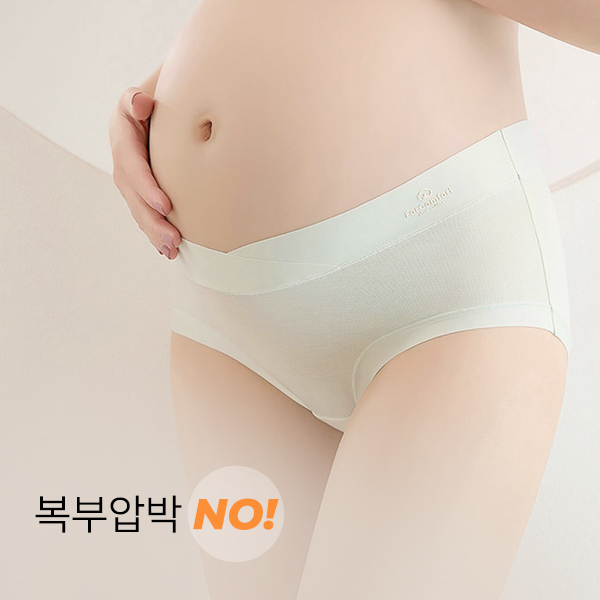 <font color="bb4b57"><b>[MD Recommendation/New Product]</b></font><br> [Jj] Cotton 50s maternity panties (V fit)