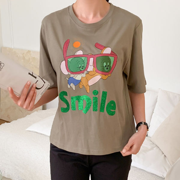 Maternity*Smile Mouse Short Sleeves T-shirt