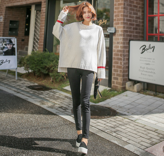 <font color="bb4b57"><b>SPRING SALE</b></font><br> Pregnant*week skinny cotton pt(napping)