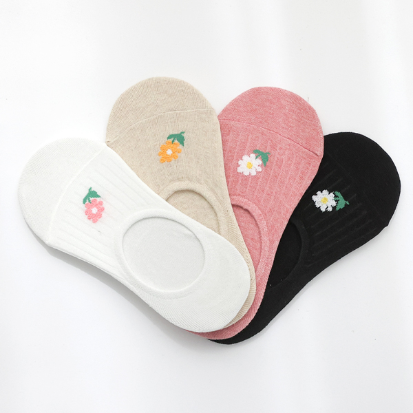 <font color="bb4b57"><b>[Special Offer 1+1]</b></font><br> One Flower Fake Socks