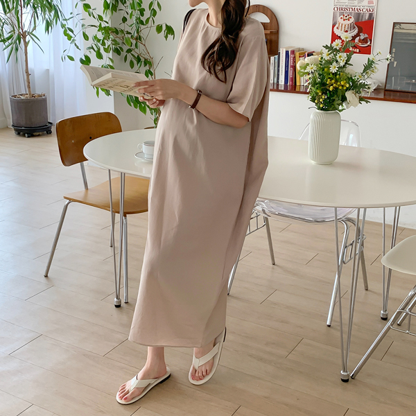 Maternity*Cool Tencell Linen Maternity Dress