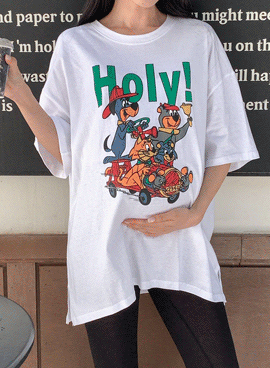Maternity*Holly Bear Short Sleeves T-shirt
