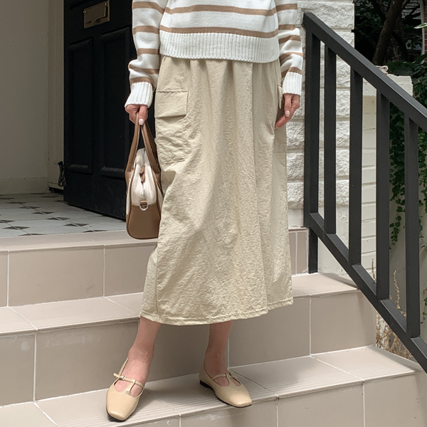 Early to mid-career mom*Basrak Cargo Banding Skirt 