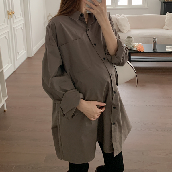 Maternity*Cape Loose Fit Shirt (possible for breastfeeding)