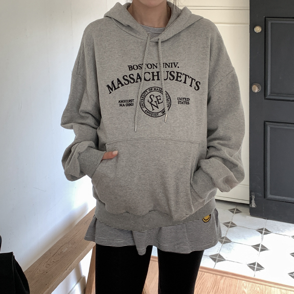 Maternity*Boston Massachusetts Hooded T-Shirt