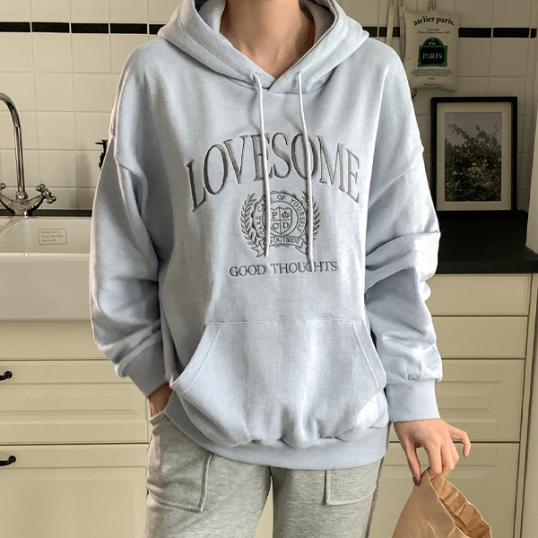 Maternity*Lovesome Embroidery Hoodie